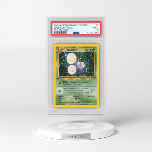 2000 Pokémon Neo Genesis #7 Jumpluff - 1st Edition Holo (PSA 9 MINT)