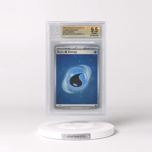 2023 Pokémon Sve EN-Basic Energies #003 Basic Water Energy - Cosmos Holo (BGS 9.5 GEM MINT)