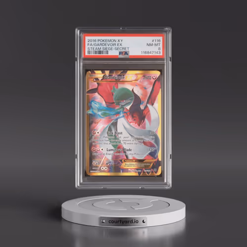 2016 Pokémon XY Steam Siege #116 Gardevoir EX - Holo Full Art Secret (PSA 8 NM-MT)