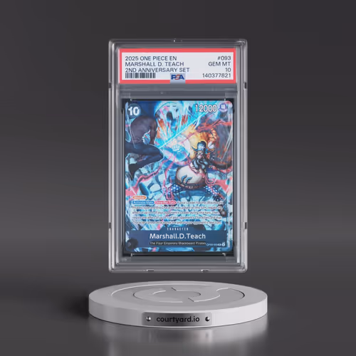 2025 One Piece English Version 2nd Anniversary Set #093 Marshall D. Teach (PSA 10 GEM MINT)