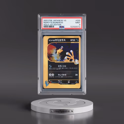 2001 Pokémon VS #025 Morty's Murkrow - 1st Edition Holo (PSA 9 MINT)