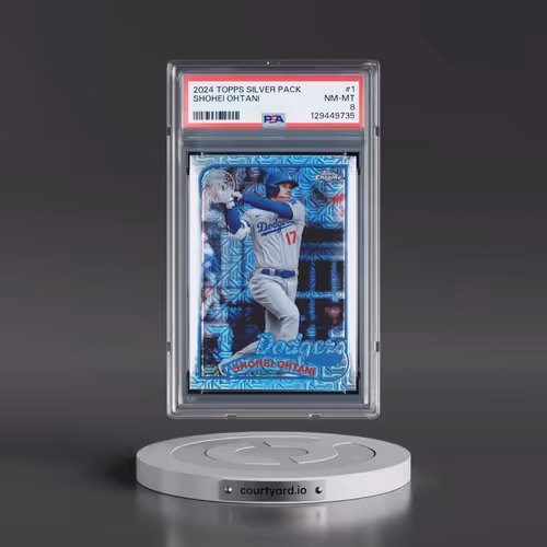 2024 Topps Silver Pack 1989 Chrome Promo #1 Shohei Ohtani - Series 2 (PSA 8 NM-MT)