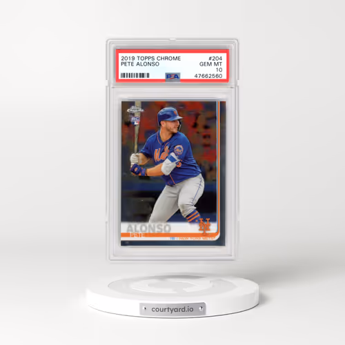 2019 Topps Chrome #204 Pete Alonso (PSA 10 GEM MINT)