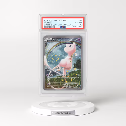 2016 Pokémon Mythical & Legendary Dream Shine Collection #017 Mew - 1st Edition Full Art (PSA 10 GEM MINT)