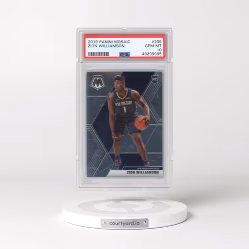 2019 Panini Mosaic #209 Zion Williamson (PSA 10 GEM MINT)
