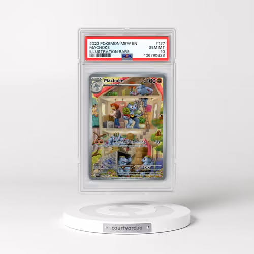 2023 Pokémon Mew EN-151 #177 Machoke - Illustration Rare (PSA 10 GEM MINT)