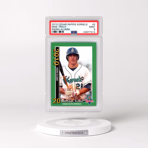 2010 Cedar Rapids Kernels Rising Alumni #3 Mike Trout (PSA 9 MINT)