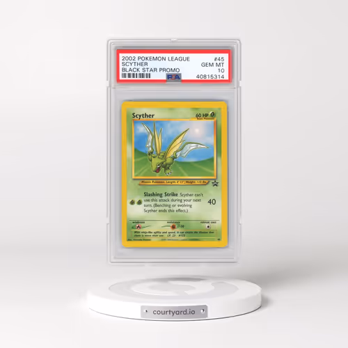 2002 Pokémon League Promo Black Star #45 Scyther (PSA 10 GEM MINT)