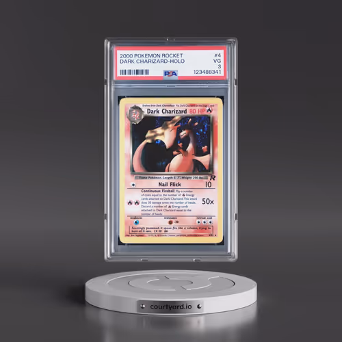 2000 Pokémon Rocket #4 Dark Charizard - Holo (PSA 3 VG)