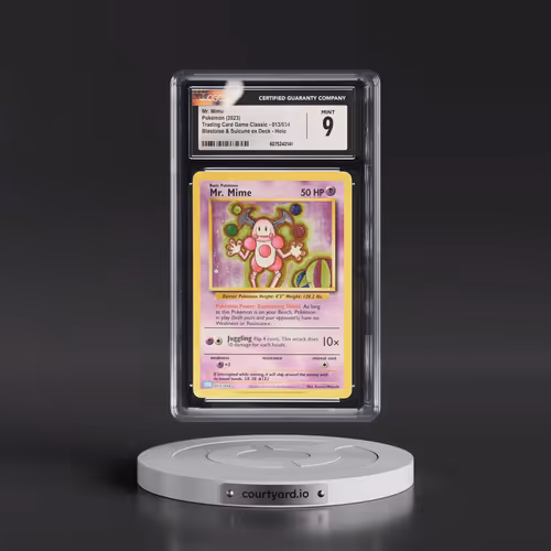 2023 Pokémon Clb-Trading Card Game Classic Blastoise & Suicune EX Deck #013 Mr. Mime (CGC 9 MINT)