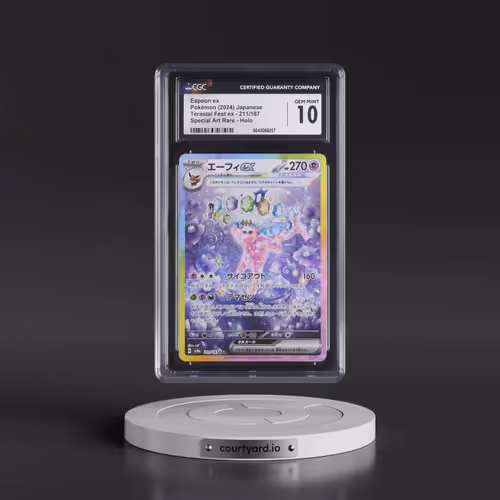 2024 High Class Pack: Terastal Fest ex - sv8a #211/187 Espeon ex - Special Art Rare Holo (CGC 10 GEM