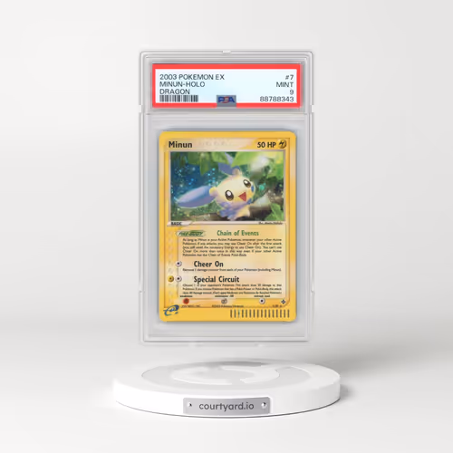2003 Pokémon EX Dragon #7 Minun - Holo (PSA 9 MINT)