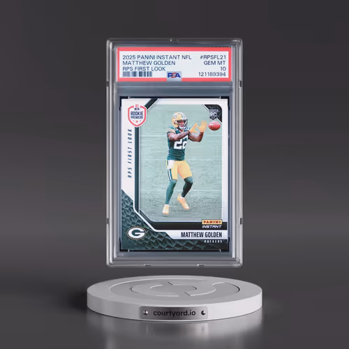 2025 Panini Instant NFL Rps First Look #RPSFL21 Matthew Golden (PSA 10 GEM MINT)