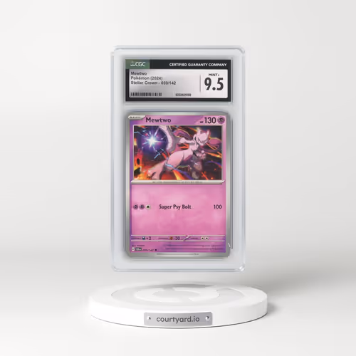 2024 Stellar Crown - SCR EN #059/142 Mewtwo (CGC 9.5 MINT+)