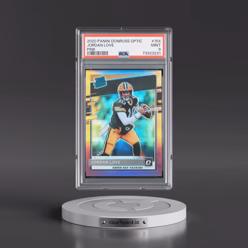 2020 Panini Donruss Optic #154 Jordan Love - Pink (PSA 9 MINT)