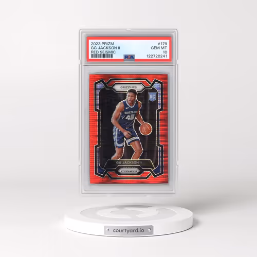 2023 Panini Prizm #179 GG Jackson II - Red Seismic (PSA 10 GEM MINT)