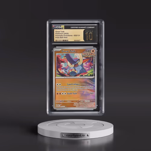 2024 Prismatic Evolutions - PRE EN #055/131 Great Tusk - Poké Ball Holo (CGC 10 PRISTINE)