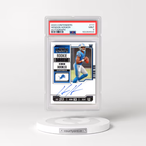 2023 Panini Contenders #111 Hendon Hooker - Autograph (PSA 9 MINT)