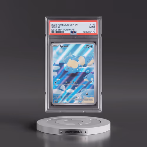 2024 Pokémon Ssp EN-Surging Sparks #199 Spheal - Illustration Rare (PSA 9 MINT)