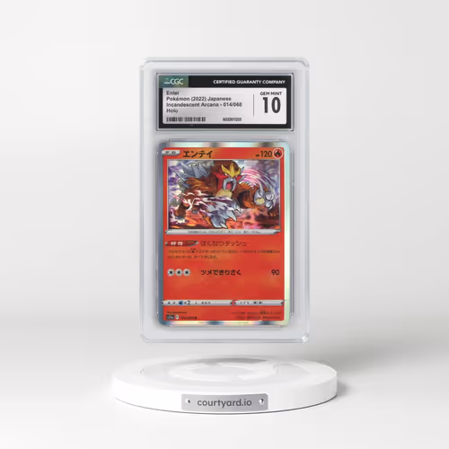 2022 Incandescent Arcana #014/068 Entei - Holo (CGC 10 GEM MINT)