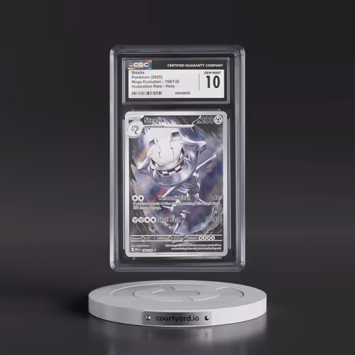 2025 Pokémon Meg EN-Mega Evolution #150 Steelix - Illustration Rare (CGC 10 GEM MINT)