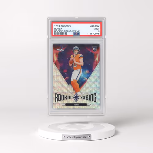 2024 Panini Phoenix Rookie Rising #RRBNX Bo Nix - Wave (PSA 9 MINT)