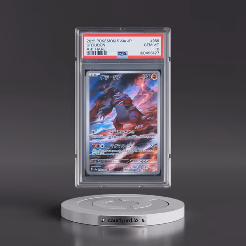 2023 Pokémon Sv3a-Raging Surf #069 Groudon - Art Rare (PSA 10 GEM MINT)