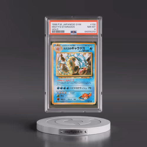 1998 Pokémon Gym #130 Misty's Gyarados - Holo (PSA 8 NM-MT)