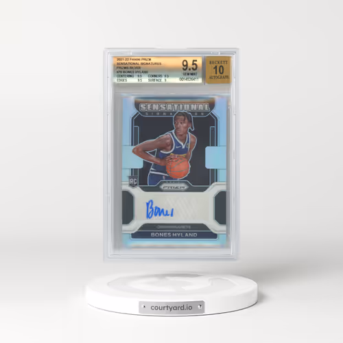 2021 Panini Prizm Sensational Signatures #SSNAH Bones Hyland - Silver Prizm (BGS 9.5 GEM MINT)