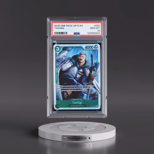2025 One Piece OP10-Royal Blood #032 Tashigi (PSA 10 GEM MINT)