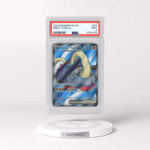 2023 Pokémon Svi EN-Scarlet & Violet #230 Great Tusk EX - Holo Ultra Rare (PSA 9 MINT)