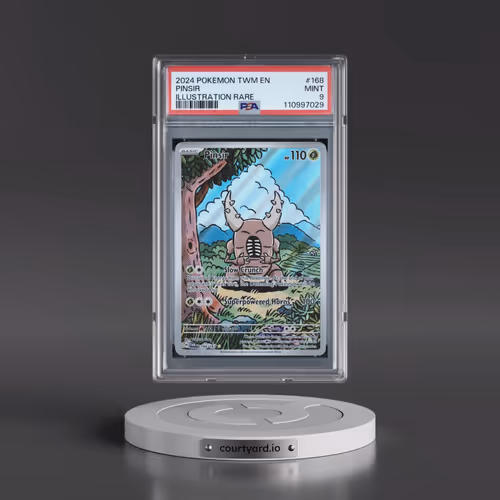 2024 Pokémon Twm EN-Twilight Masquerade #168 Pinsir - Illustration Rare (PSA 9 MINT)