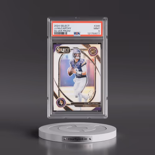 2024 Panini Select #246 JJ McCarthy - Silver Prizm (PSA 9 MINT)