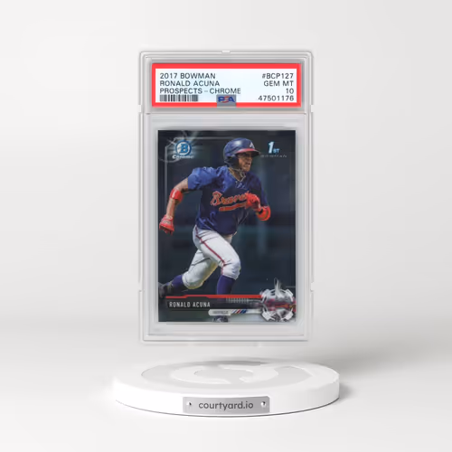 2017 Bowman Prospects #BCP127 Ronald Acuna - Chrome (PSA 10 GEM MINT)