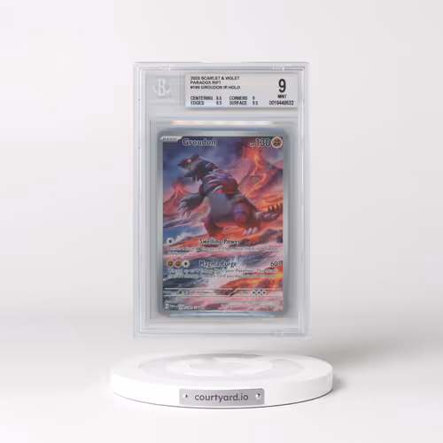 2023 Paradox Rift - PAR EN #199 Groudon - Illustration Rare Holo (BGS 9 MINT)