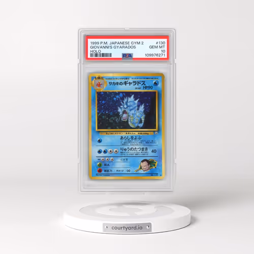 1999 Pokémon Gym 2 #130 Giovanni's Gyarados - Holo (PSA 10 GEM MINT)