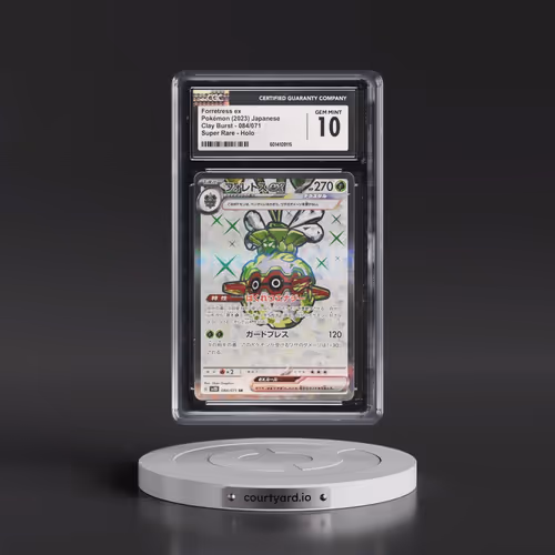 2023 Clay Burst #084/071 Forretress ex - Super Rare Holo (CGC 10 GEM MINT)