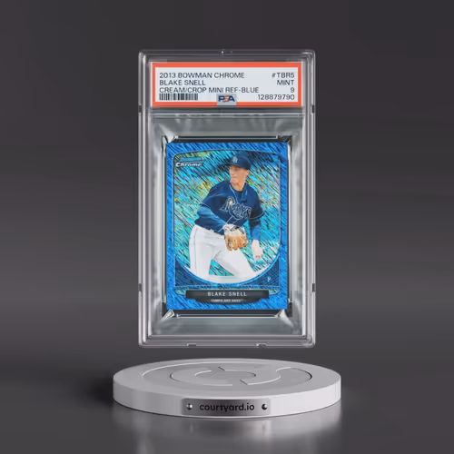 2013 Bowman Chrome Cream of the Crop Mini Refractor #TBR5 Blake Snell - Blue (PSA 9 MINT)