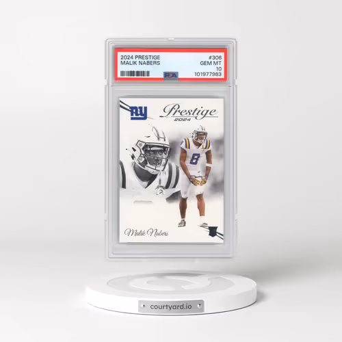 2024 Panini Prestige #306 Malik Nabers (PSA 10 GEM MINT)