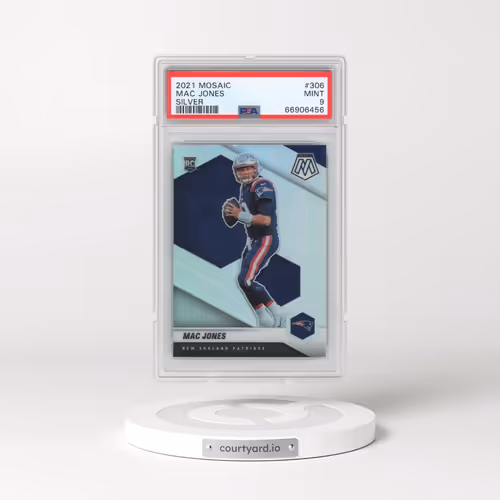 2021 Panini Mosaic #306 Mac Jones - Silver (PSA 9 MINT)