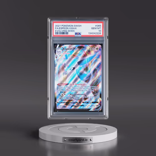 2021 Pokémon Sword & Shield Evolving Skies #065 Espeon Vmax - Full Art (PSA 10 GEM MINT)