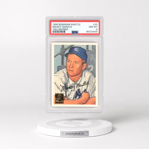 1996 Bowman Mantle 1952 Reprint #20 Mickey Mantle (PSA 8 NM-MT)