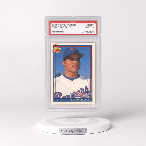 1991 Topps Traded #101T Ivan Rodriguez (PSA 9 MINT)