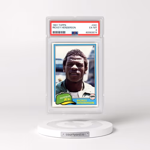 1981 Topps #261 Rickey Henderson (PSA 6 EX-MT)
