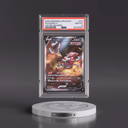 2022 Pokémon Sword & Shield Vstar Universe #231 Hoopa V - Holo Full Art (PSA 10 GEM MINT)