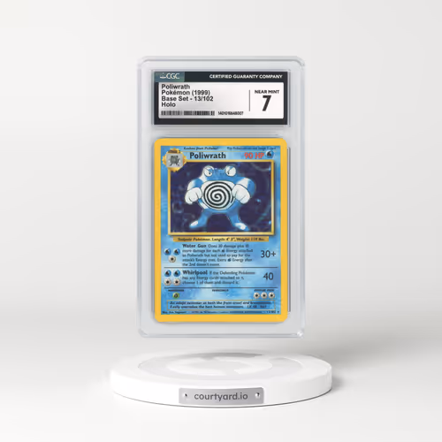 1999 Base Set #13 Poliwrath - Holo (CGC 7 NM)