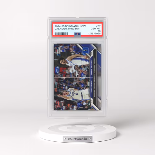 2024-25 Bowman U Now #97 Cooper Flagg/Tyrese Proctor (PSA 10 GEM MINT)