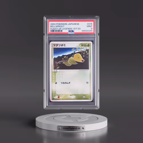 2004 Pokémon Flight of Legends #015 Bellsprout - 1st Edition (PSA 9 MINT)