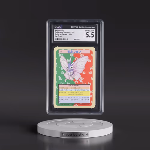 1997 (Only One Pokémon) Original Series #049 Venomoth - (Blue Back) 1st Print (CGC 5.5 EX+)