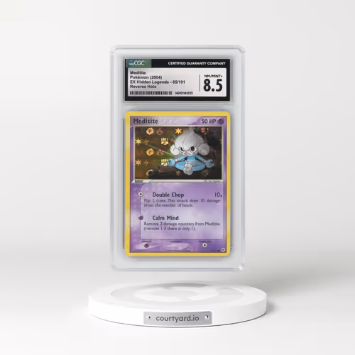 2004 EX Hidden Legends #65/101 Meditite - Reverse Holo (CGC 8.5 NM-MT+)